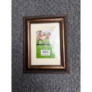 Bridgetown Bronze Embossed 5x7 Picture Frame Matted to 4x6 or 3.5x5 Made in USA
